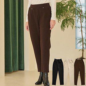 [로즈엘리][3컬러] 모직 밴딩바지 울라이크 팬츠