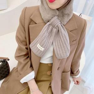 [BZI9587L_51]여자 눈꽃 페이크퍼 뻐띠 머플러 미니 인조털