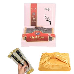 고려 홍삼 한뿌리 정과 450g 국내산 6년근 상견례 부모님 설 명절 선물 세트 보자기포장