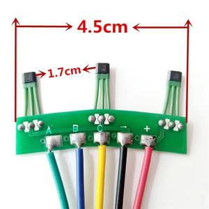 전기 자동차 전동 홀 센서 보드 케이블 포함 3144 3413 홀 부품 Ebike PCB 2 륜 전동 120 도 시리즈 1 개