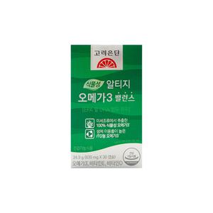 고려은단 식물성 알티지 오메가3 밸런스 830mg x 30캡슐 /An
