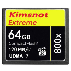 Kimsnot 컴팩트 플래시 CF 카드, 니콘 캐논 DSLR 카메라용, 컴팩트 플래시 메모리 카드, 고속 120 Mb/s, 800x, 128GB, 64GB, 32GB