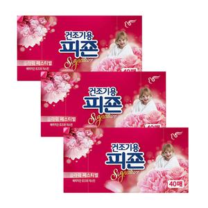 피죤 건조기시트 플라워페스티벌 120매(40매x3개)