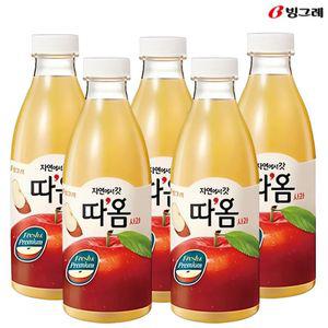 빙그레 따옴 사과 주스 730ml(5입) 냉장주스
