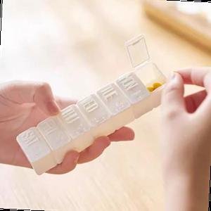 알약 비타민 7칸 일주일 약통 사각 요일별 케이스 구급 영양제 보관 약병 함 소분 정리
