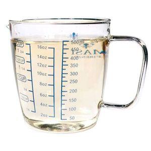 유리계량컵 마시피렌체 유리 계량컵 비커컵 베이킹 500ml 라면계량컵