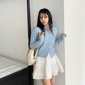 [다잇템] 여자 캉캉치마 화이트 에이라인 공주풍 미니스커트