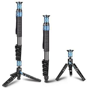 SIRUI P-325FL 탄소 섬유 모노포드(발 포함), 67 u201D 프로페셔널 카메라 모노포드, DSLR 카메라용 휴대용 경량 여행 모노포드, 최대 하중 22파운드, 소니 캐논 니콘 DSLR 카메라와 호환 가능