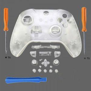 Xbox One S 슬림 컨트롤러 교체 풀 세트 하우징 쉘 케이스 버튼 ABXY RB LB 범퍼 3.5mm 잭