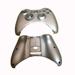 Xbox 360 컨트롤러용 전면 하우징 페이스플레이트 쉘 실버 플라스틱 케이스 교체 부품