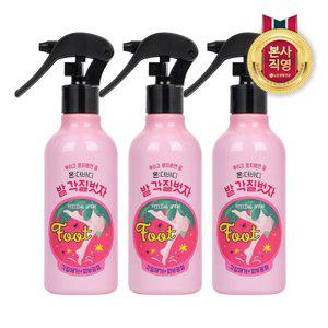 [신세계라이브쇼핑]온더바디 코튼풋 발 각질벗자 풋필링스프레이 240ml x 3개