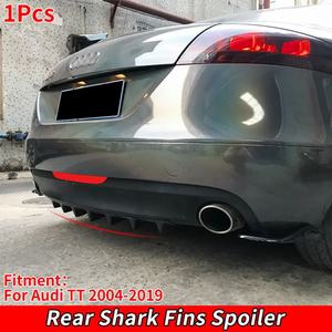 아우디 TT TTRS 리어 범퍼 립 디퓨저 샤크핀 스포일러 바디 키트 프로텍터 04-08