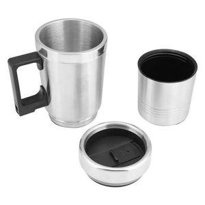 차량용 자동차 충전식 커피포트 12V 전기 주전자 안전 이동식 여행 USB 난방 컵 300ml