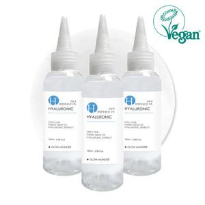 비건 저분자 히알루론산 원액 100ml 3개 비건인증 글로우몬스터