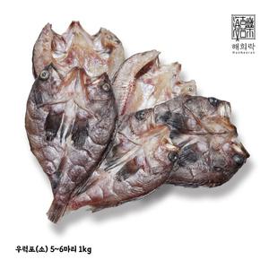 태안특산물 [반건조생선] 양식NO, 자연산 100% 우럭포(소자) 5~6마리 1kg
