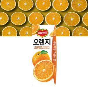 델몬트 드링크 오렌지 190ML 32개 과즙음료 팩음료수