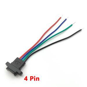 USB 3.1 커넥터 C타입 2 핀 4 용접 와이어  암 방수 소켓 고무 링  고전류 고속 충전 포트  1 개