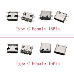 USB C타입 암 커넥터  소켓 충전 포트 플매트 카펫 러그  SMD PCB 납땜 DIY 수리 잭 어댑터  10 개