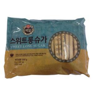 (힘찬)백설)스틱설탕(100T) 개별포장 스위트롱슈가 설탕
