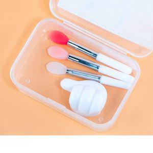 소프트 브러쉬 실리콘 헤드 아이섀도 립 메이크업 어플리케이터