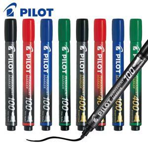 일본 PILOT 영구 마커 펜, SCA-100/400 오일 비 변색 빅 헤드 방수 포스터 페인팅 그래피티 아트 문구