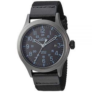 Timex 익스페디션 스카우트 남성용 손목시계 40mm 내츄럴/탠 가죽 스트랩 (TWC001200)