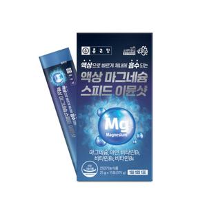 종근당 액상마그네슘스피드이뮨샷15포 체내흡수가빠른액상형 마그네슘 아연 비타민B군3종 신경과근육기능 에너지이용 면역기능 상큼한레몬맛 직장인 갱년기여성 활력있는일상