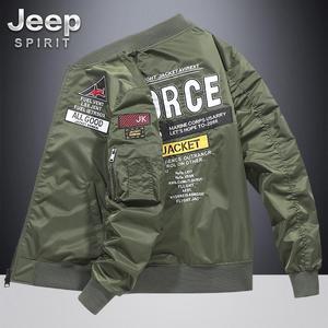 JEEP 봄가을 오버핏 남성 여성 항공점퍼 미군 겨울 패딩 바람막이 블루종 남자 항공잠바