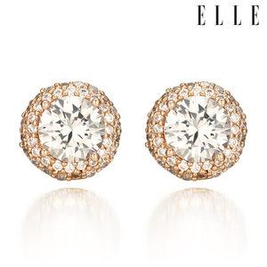 [엘르주얼리] 14K 원더풀 큐빅 귀걸이 (gold pin) ELGPEE308