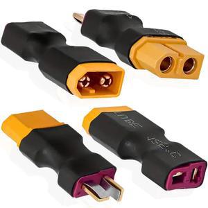 DKARDU T 플러그 - XT60 어댑터 Tplug 수 암 RC Lipo 배터리 충전기용 4팩 521179