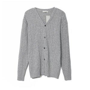 [리빌모아]국산 남녀공용 제니 꽈베기 가디건 FL2 CA Q042 그레이_P387427420