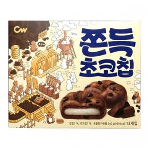 청우 쫀득 초코칩 240gx10개.