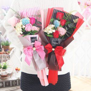 수국캔디부케 핑크 졸업식 꽃다발 사탕부케 재롱잔치