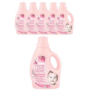 네이쳐러브메레 유연제, 용기, 체리블러썸향, 1800ml, 6개