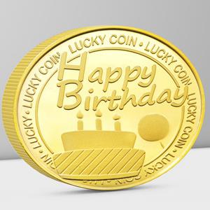 생일 동전 케이크 기념 메달 크리 에이 티브 행운의 금화 커플 가장 친한 친구 선물 어린이 작은 컬렉션