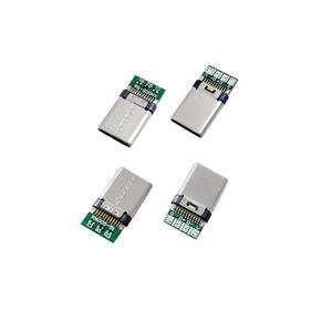 타입 C USB 3.1 24 핀 수 플매트 카펫 러그 용접 커넥터 어댑터  하우징 충전 데이터 케이블 액세서리 수리