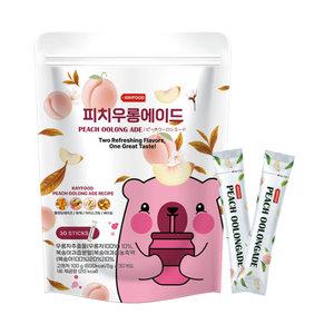 케이푸드 피치우롱에이드 제로슈가 저칼로리 30스틱