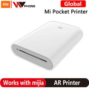 포토 프린터 글로벌 버전 Xiaomi Mi 휴대용 포켓 300dpi 블루투스 호환 DIY 공유 스마트 모바일 미니 AR