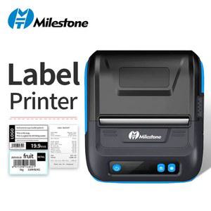 포토 프린터 Milestone 80mm Mobile Printer Machine Direct Label Bluetooth Pocket Receipt in 1Free APP Andr