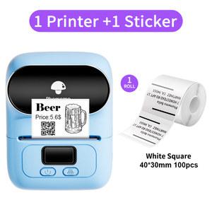 포토 프린터 Phomemo M110 무선 라벨 스티커 미니 바코드 블루투스 메이커 가격 태그 무료 APP