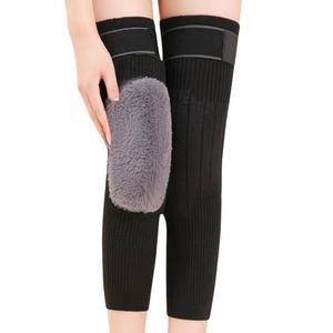 굽은등교정기 1 쌍 열 캐시미어 무릎 다리 신축성있는 보호대 겨울 슬리브 Kneepads 근육 관절 관리 지원
