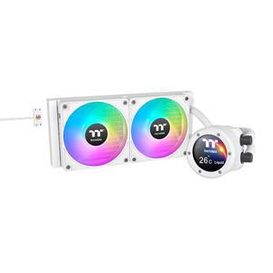 Thermaltake TH240 V2 Ultra EX ARGB AIO 쿨러/스노우/워터 블록 5.3cm(2.1인치) LCD/팬 120 x 2/마그네틱