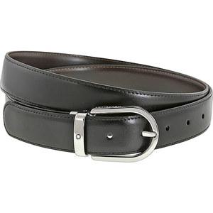 [몽블랑] 25SS 남성 홀스슈 버클 30mm 리버서블 레더 벨트 블랙 브라운 128135 BLACK