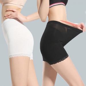 여성 3부 면스판 사계절 속바지 레이스 포인트 3컬러