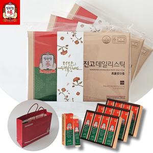 정관장 홍삼정 홍삼진고 데일리스틱 에브리타임 선물용 포장 쇼핑백 3박스 600ml