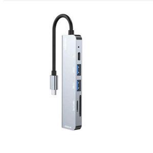 유니콘 6in1 HDMI C타입 멀티허브 4K미러링 TCH-P30USB SD카드리더기 맥북 노트북 C허브 USB USB분배기 랜