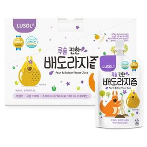 루솔 진한 음료수 당충전 배도라지즙 100ml 20개