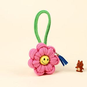 아트랄라 양말목 공예 스마일데이지 키링만들기 DIY키트 업사이클링 키홀더