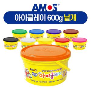 아모스 탱탱 아이클레이 600g  낱색 낱개 칼라점토 촉감놀이 점토공예