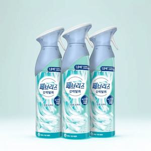 페브리즈 공기탈취제 에어 강력탈취 린넨 스카이 165g x 3개